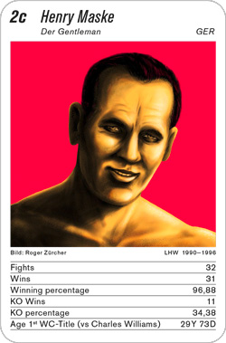 Boxen, Volume 1, Karte 2c, GER/UKR, Henry Maske, Illustration: Roger Zürcher.