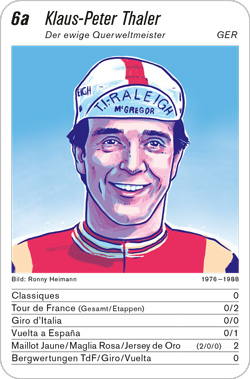 Radsport, Volume 3, Karte 6a, GER, Klaus-Peter Thaler, Illustration: Ronny Heimann.