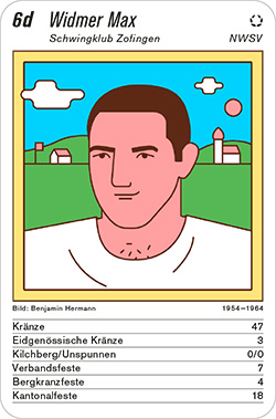 Schwingen, Volume 1, Karte 6d, NWSV, Widmer Max, Illustration: Benjamin Hermann.