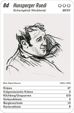 Schwingen, Volume 1, Karte 8d, BKSV, Hunsperger Ruedi, Illustration: Rahel Steiner.